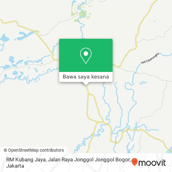 Peta RM Kubang Jaya, Jalan Raya Jonggol Jonggol Bogor