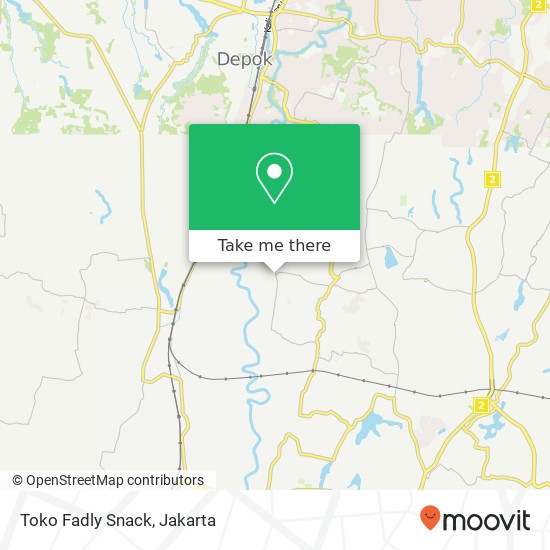 Peta Toko Fadly Snack, Jalan Raya Kalimulya Cilodong Depok 16413