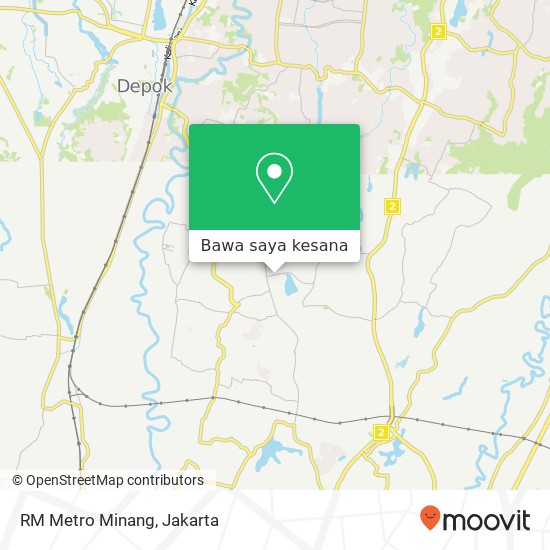 Peta RM Metro Minang, Jalan H Abdul Ghani Raya Cilodong Depok 16413