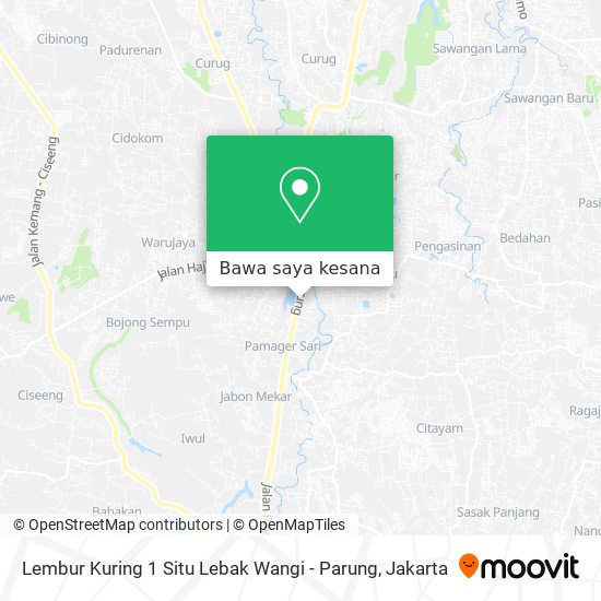 Peta Lembur Kuring 1 Situ Lebak Wangi - Parung