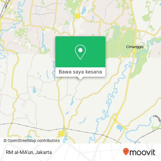 Peta RM al-MA'un, Jalan Banjaran Pulung Tapos Depok 16810