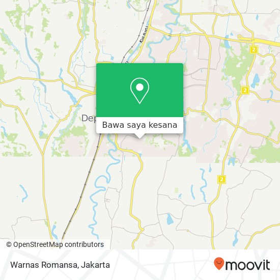 Peta Warnas Romansa, Jalan Raya Ksu Parung Serab Sukma Jaya Depok 16412