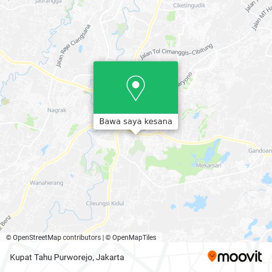 Peta Kupat Tahu Purworejo