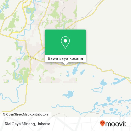 Peta RM Gaya Minang, Jalan Raya Cileungsi-Jonggol Cileungsi Bogor 16820
