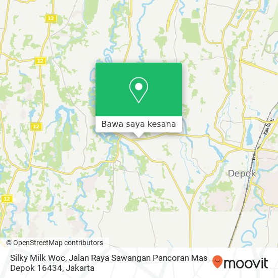 Peta Silky Milk Woc, Jalan Raya Sawangan Pancoran Mas Depok 16434