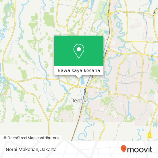 Peta Gerai Makanan, Jalan Nusantara Pancoran Mas Depok 16432