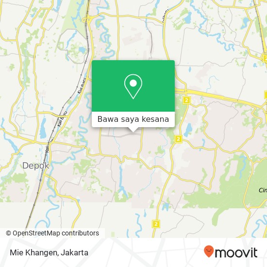 Peta Mie Khangen, Jalan Merdeka 45 Sukma Jaya Depok 16417