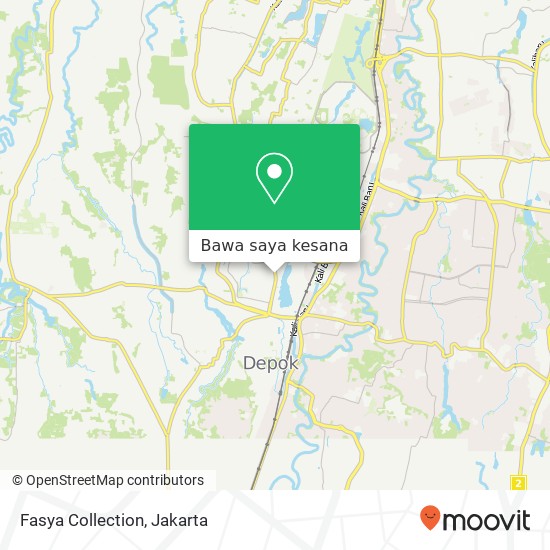 Peta Fasya Collection, Jalan Nusantara Pancoran Mas Depok 16432