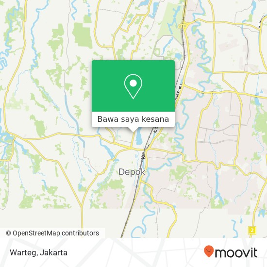 Peta Warteg, Jalan Nusantaraya Raya Pancoran Mas Depok 16432