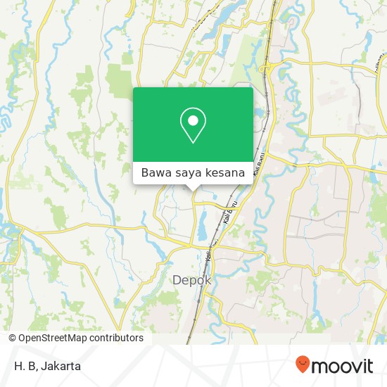 Peta H. B, Jalan Nusantara Beji Depok 16421