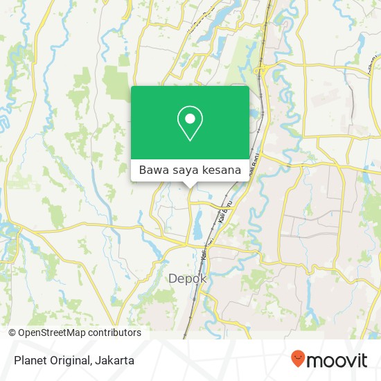 Peta Planet Original, Jalan Nusantara Beji Depok 16421