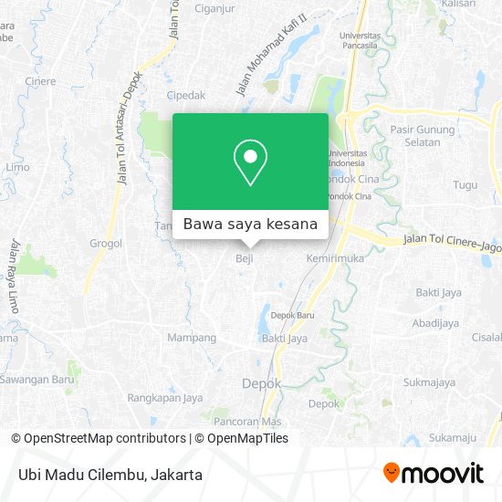 Peta Ubi Madu Cilembu