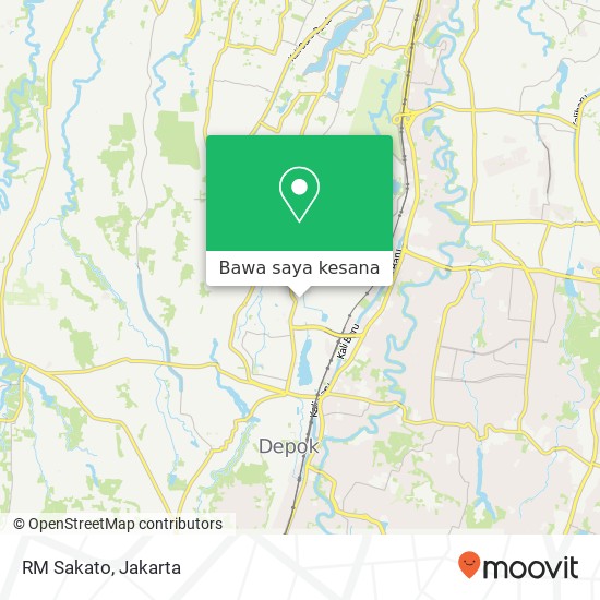 Peta RM Sakato, Jalan Kembang Beji Beji Depok 16421