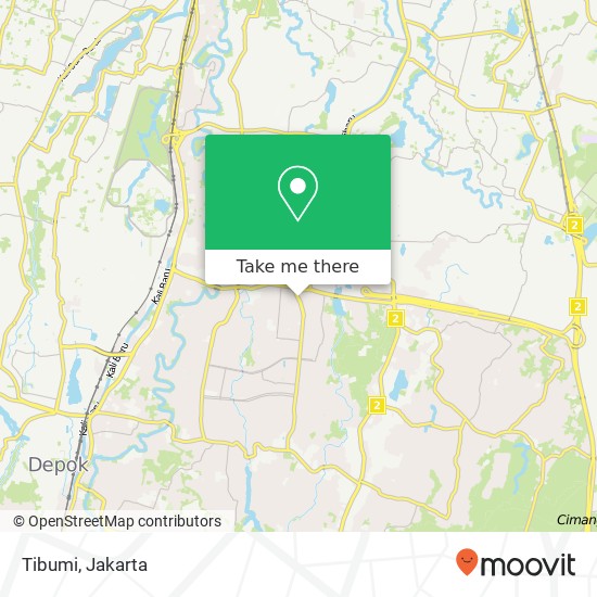 Peta Tibumi, Jalan Keadilan Sukma Jaya Depok 16418
