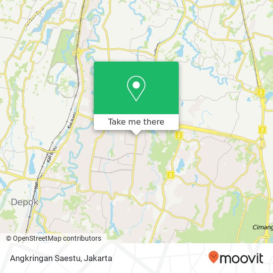 Peta Angkringan Saestu, Jalan Keadilan Sukma Jaya Depok 16418