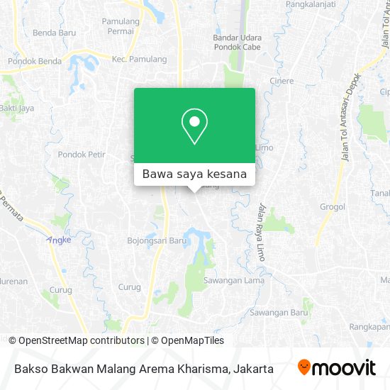 Peta Bakso Bakwan Malang Arema Kharisma