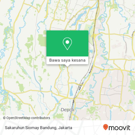 Peta Sakaruhun Siomay Bandung, Jalan Haji Asmawi Beji Depok 16421