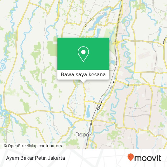 Peta Ayam Bakar Petir, Jalan Haji Asmawi Beji 16421