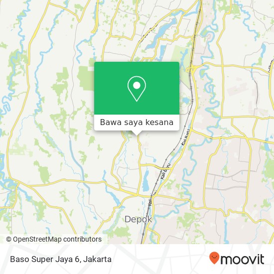 Peta Baso Super Jaya 6, Jalan H. Asmawi Beji Depok 16421