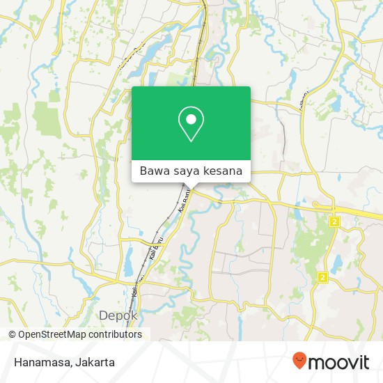 Peta Hanamasa, Jalan Margonda Beji Depok 16423