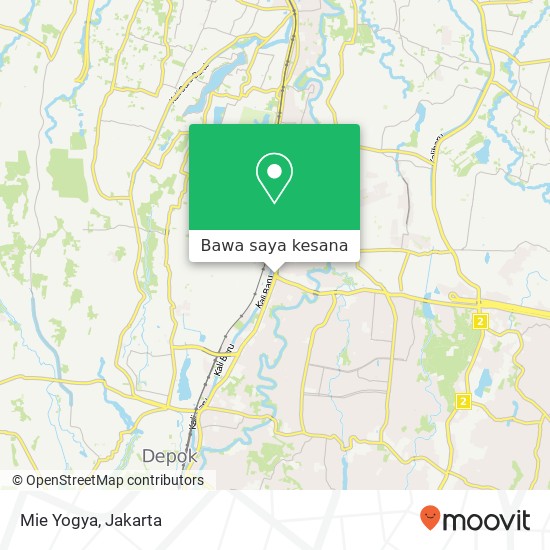 Peta Mie Yogya, Jalan Margonda Beji Depok 16424