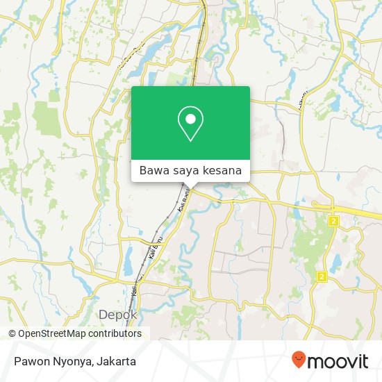 Peta Pawon Nyonya, Jalan Margonda Beji Depok 16423