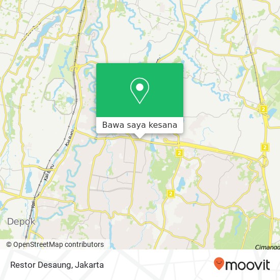 Peta Restor Desaung, Jalan Ir. H. Juanda Sukma Jaya 16418