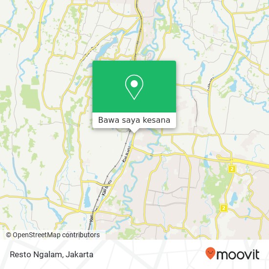 Peta Resto Ngalam, Jalan Margonda Beji Depok 16424