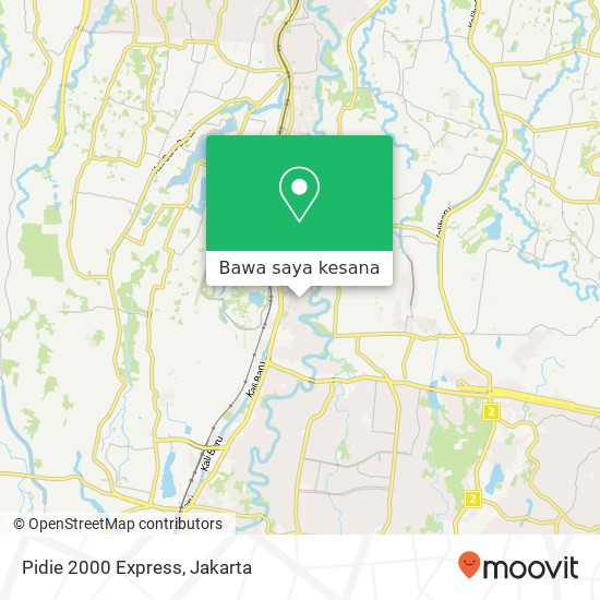 Peta Pidie 2000 Express, Jalan Kedoya Raya Beji 16424