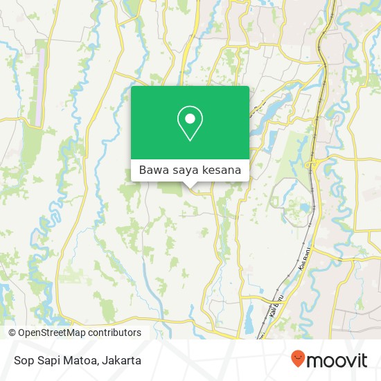 Peta Sop Sapi Matoa, Jalan Mohamad Kafi I Jagakarsa Jakarta 12630