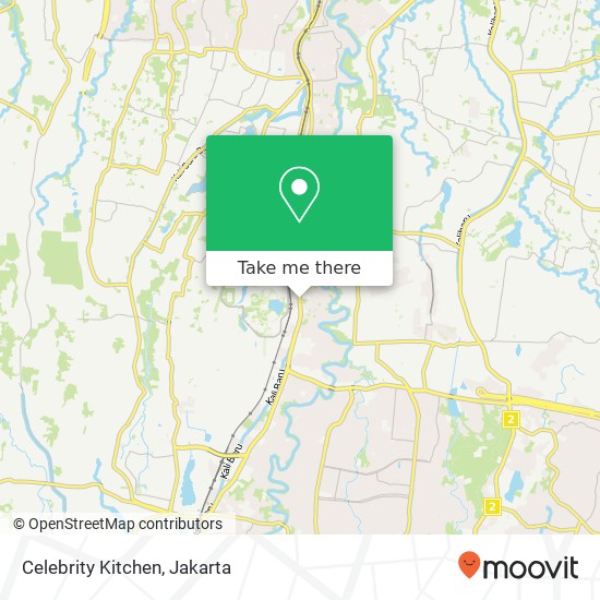 Peta Celebrity Kitchen, Jalan Margonda Beji Depok 16424