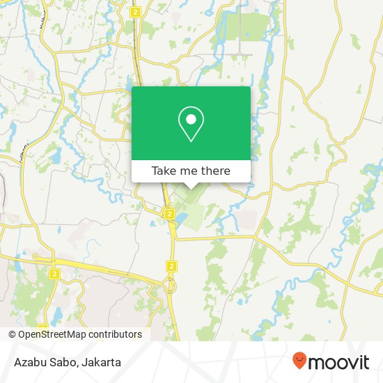 Peta Azabu Sabo, Jalan Flora Indonesia Cipayung Jakarta Timur 13860