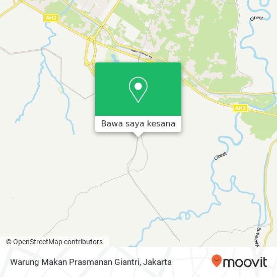 Peta Warung Makan Prasmanan Giantri, Ruko Notherdam Cikarang Pusat Bekasi 17330