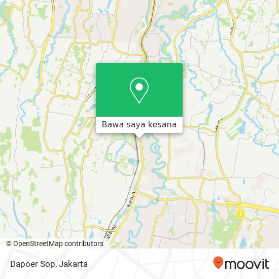 Peta Dapoer Sop, Jalan Margonda Beji Depok 16424