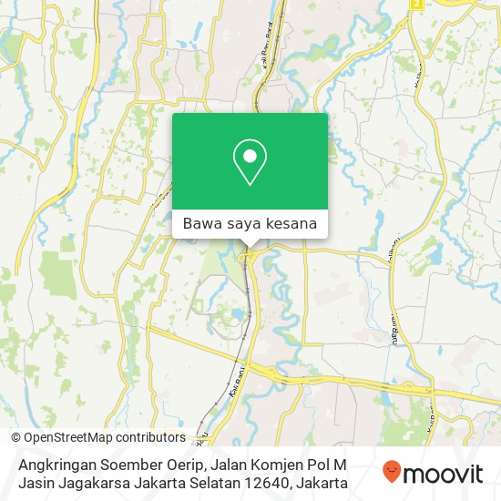 Peta Angkringan Soember Oerip, Jalan Komjen Pol M Jasin Jagakarsa Jakarta Selatan 12640