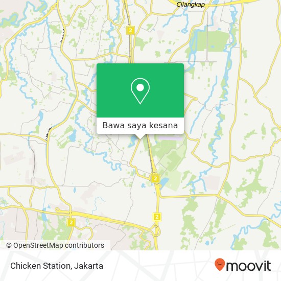 Peta Chicken Station, Jalan Jambore 1 Ciracas Jakarta 13720