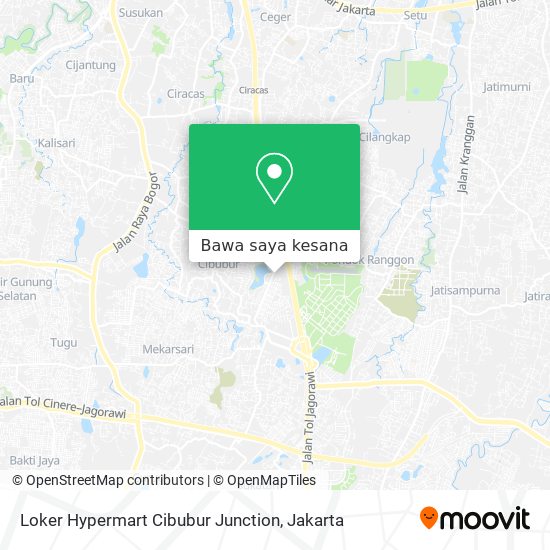 Peta Loker Hypermart Cibubur Junction