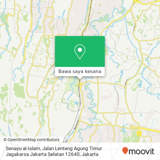 Peta Senayu al-Islam, Jalan Lenteng Agung Timur Jagakarsa Jakarta Selatan 12640