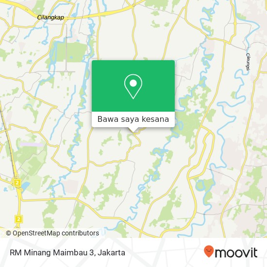 Peta RM Minang Maimbau 3, Jalan Payangan Jatiasih Bekasi 17426