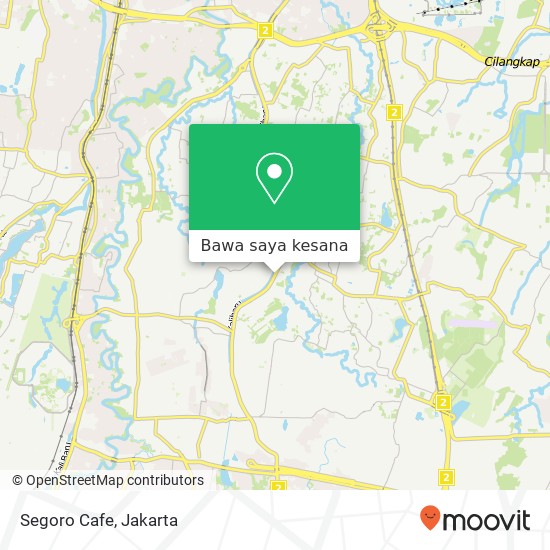 Peta Segoro Cafe, Jalan Raya Bogor Pasar Rebo Jakarta 13710