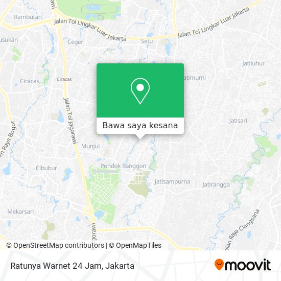 Peta Ratunya Warnet 24 Jam