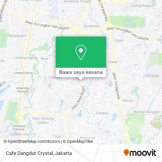 Peta Cafe Dangdut Crystal