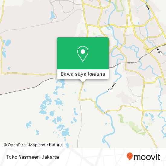 Peta Toko Yasmeen, Jalan Raya Lapan Cisauk Tangerang 16360