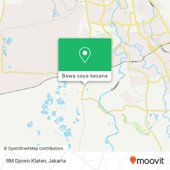 Peta RM Djowo Klaten, Jalan Raya Lapan Cisauk Tangerang 16360