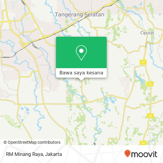 Peta RM Minang Raya, Jalan Raya Pamulang II Pamulang Tangerang