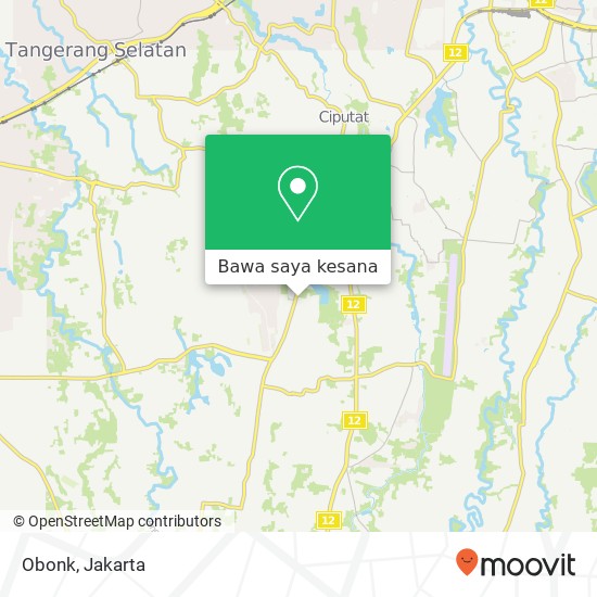 Peta Obonk, Jalan Pajajaran Raya Pamulang Tangerang Selatan 15435
