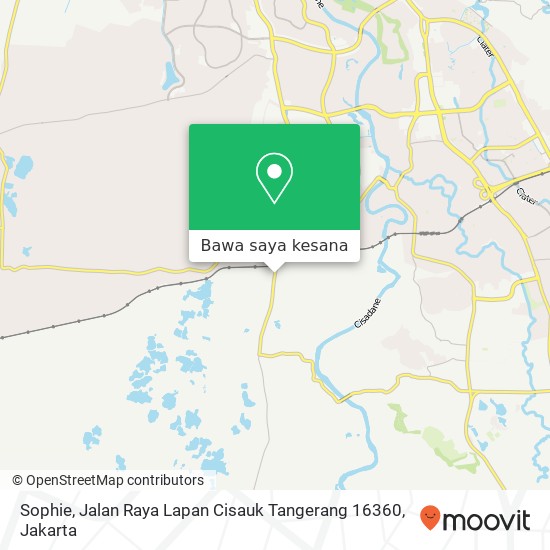 Peta Sophie, Jalan Raya Lapan Cisauk Tangerang 16360