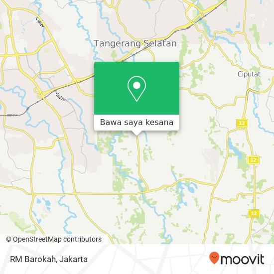 Peta RM Barokah, Jalan Raya Pamulang II Pamulang Tangerang