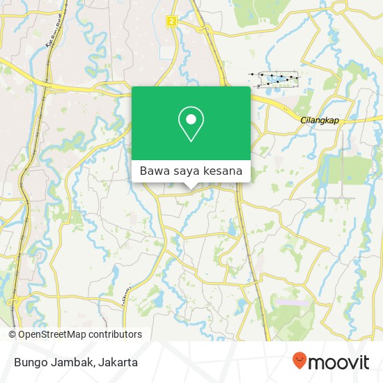 Peta Bungo Jambak, Jalan Centex Ciracas Jakarta 13740