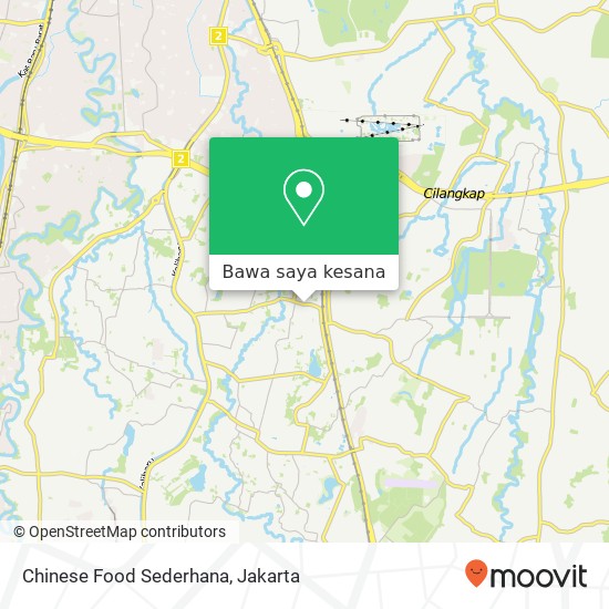 Peta Chinese Food Sederhana, Jalan Ciracas Ciracas Jakarta 13730